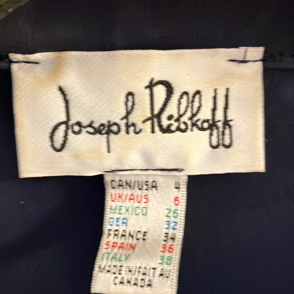 Love This Dress! Joseph Ribkoff Size 6 Shift With Stand Up Collar And Zips Down! - Picture 10 of 11